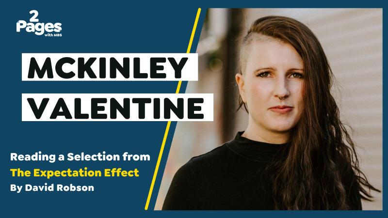 Podcast banner: McKinley Valentine on 2 pages